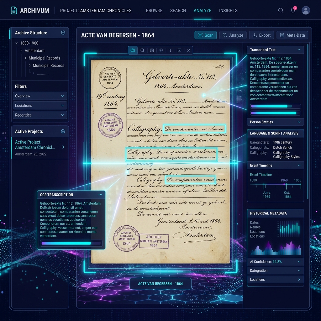 Raadsarchief AI Scanning